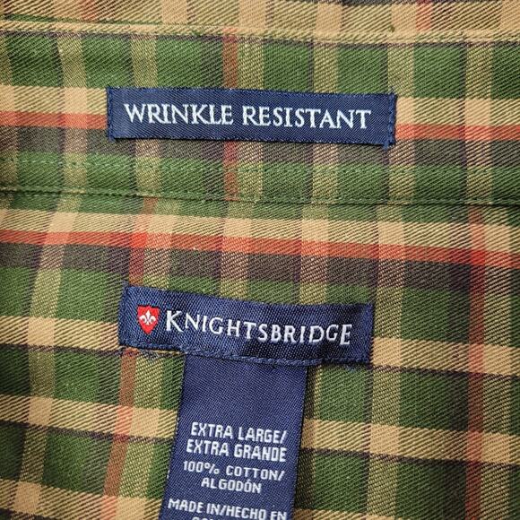 NWT Men's Knightsbridge Wrinkle Resistant Plaid Shirt size XL - Picture 10 of 12